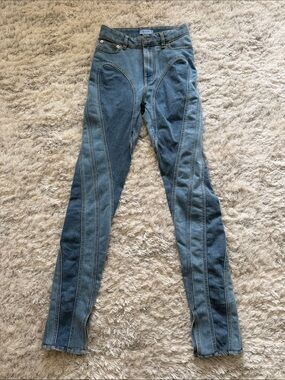 Mugler Jeans contrast denim like new unworn no tag